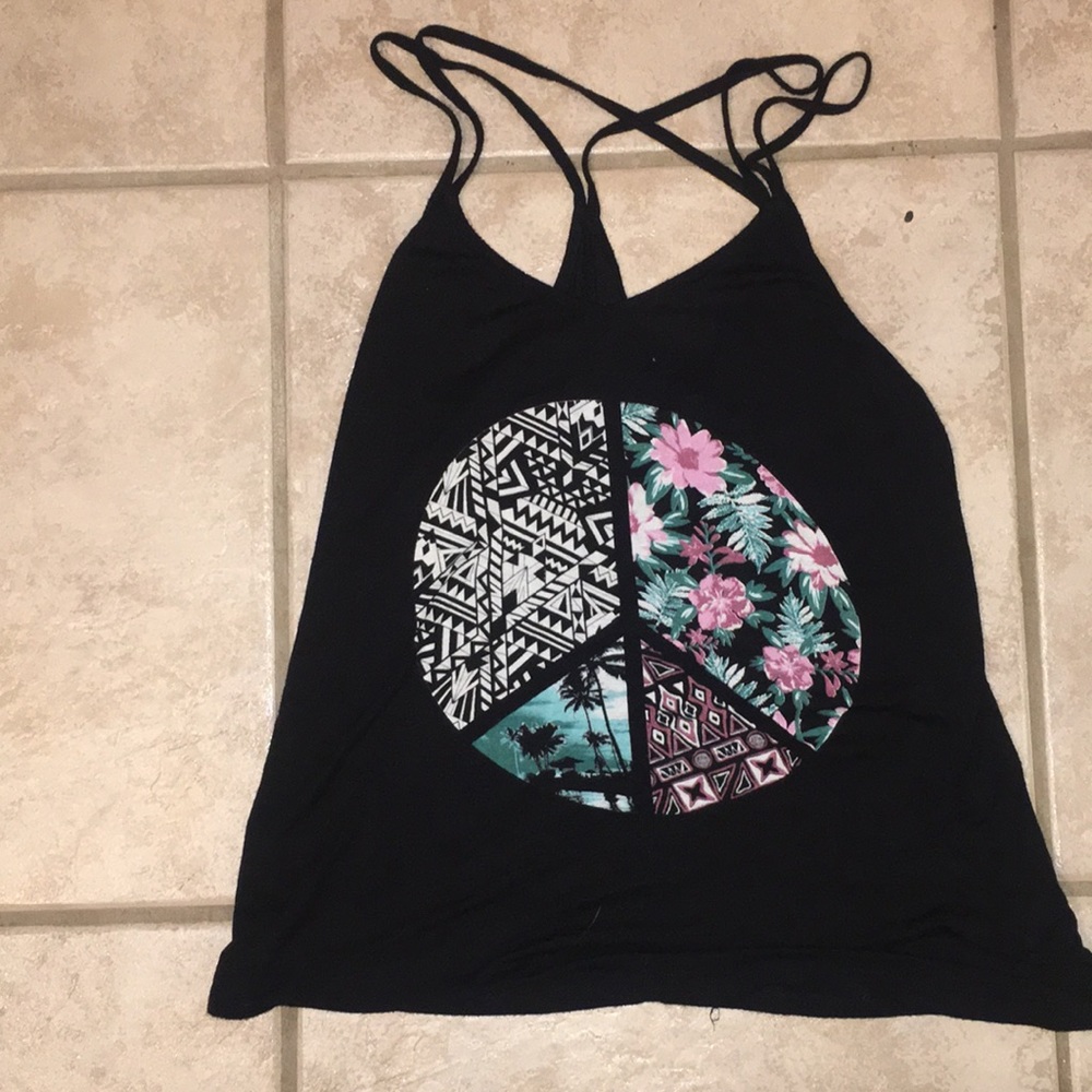 Peace sign tank top